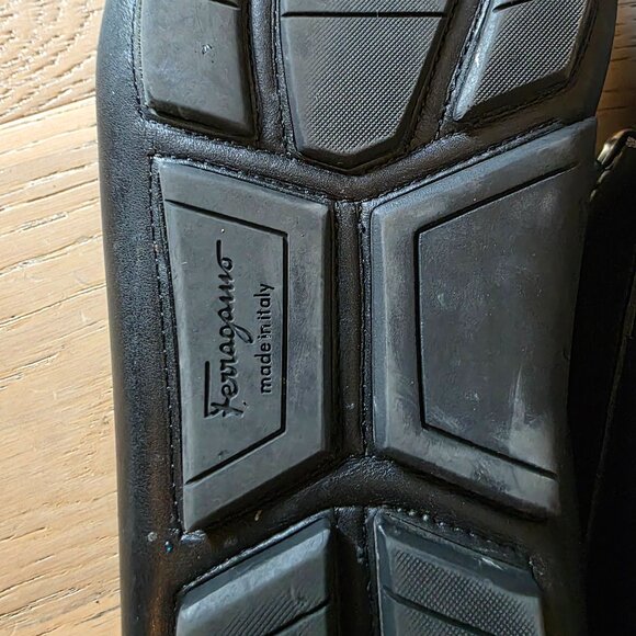 Salvatore Ferragamo Driver with Gancini ornament Black Size 12 main image 5
